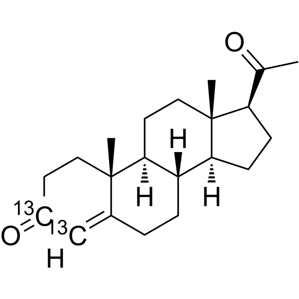 Progesterone-13C2 82938-07-6